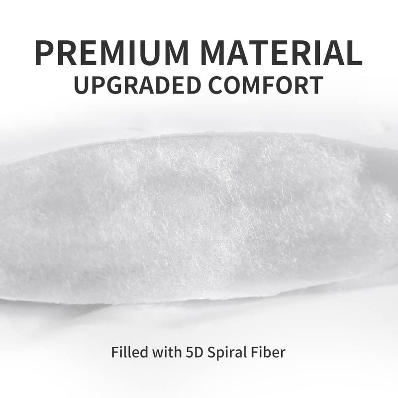 SLEEP ZONE Cooling Mattress Topper, King, White, Machine Washable, Deep Pocket, 120gsm Microfiber, Nanotex Cooling Fabric, 8-21 inch - Image 5